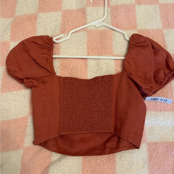 Aritzia Wander Linen Blouse - Picture 2 of 5